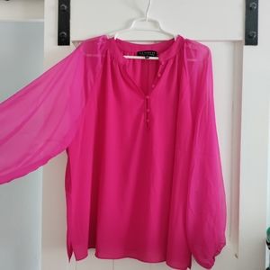 Eloquii size 18 pink blouse